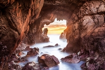 Pfeiffer State Beach CA - One of the more precarious places Ive had my camera set up  x