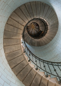 Phare DEckmhl Lighthouse stair case Penmarch Bretagne France 