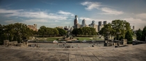 Philadelphia Panorama from the Rocky Steps this fall 