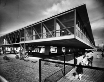 Phillis Wheatley Elementary School by Charles Colbert in New Orleans A beautiful example of Mid Century Modern design it was unfortunately torn down in  