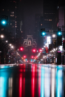 Philly in the rain