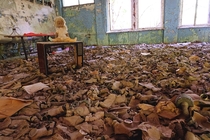 Photo I took at the school in Pripyat - Chernobyl Ukraine 