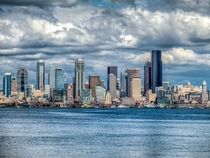 Photo of Seattle downtown cityscape I shot from Alki Beach 