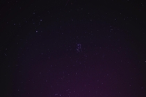 Photograph of Pleiades over Illinois Practicing Night Photography 