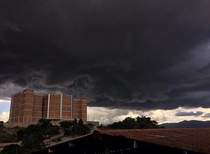 Picture I took from an upcoming storm at Universidad Catlica de Honduras around early  