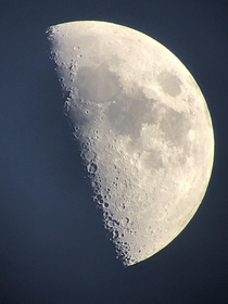 Picture I took of the moon at pm on August   Was later pointed out to me that I captured Lunar X and Lunar V unintentionally