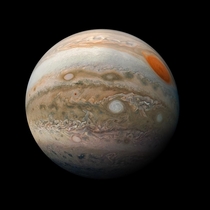 Picture of Jupiter taken by Juno space probe Looks so fucking cool