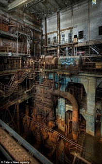 Picture of some abandoned machine plant  x 