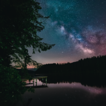 Picture of the Milky Way at a Lake 