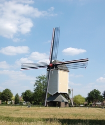 Picturesque Windmill in Baexem Netherlands 
