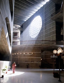 Play of light within the Jatiyo Sangsad Bhaban National Parliament House Bangladesh Architect Louis Kahn 