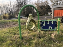 Playground of an abandoned school Herne Belgium 