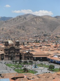 Plaza de Armas Cuzco capital city of the Inca empire Peru 