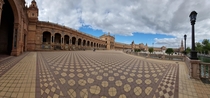Plaza de Espaa Seville Spain It was designed by the architect Anbal Gonzlez It was built between  and  as one of the main constructions of the Ibero-American Exposition of 