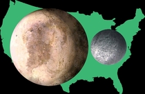 Pluto amp Charon compared to the USA