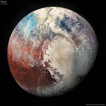 Pluto Colorized IR Credit NASA  JHU-APL