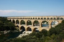 Pont du Gard - A  year old aqueduct in southern France 