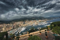 Port of Monaco as seen from the Ministre dEtat terrace 