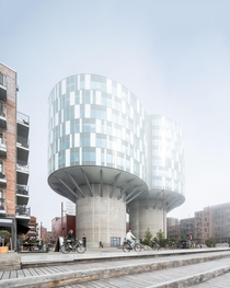 Portland towers in Copenhagen by Design Group Architects  silo reuse and redevelopment 