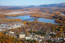 Prince George BC Canada in the fall 