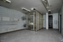 Prisoner Intake Cell Inside the Abandoned Bluewater Youth Centre Near Goderich Ontario 
