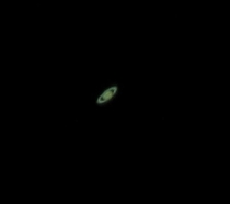 Probably my best picture of saturn yet taken last night with a canon powershot a IS through my  dob 