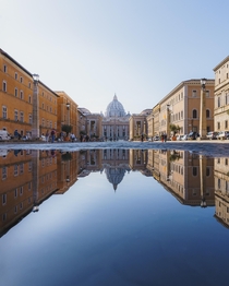 Puddle in Vatican City