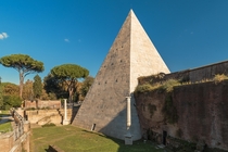 Pyramid of Cestius Rome Italy