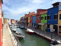 Quick shot of Burano in Venice Italy 