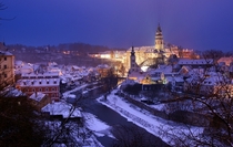 Quiet Winter in esk Krumlov Czech Republic 