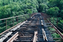 Railroad bridge in Russia 