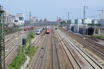 Rails Leading to Munich Central Station 