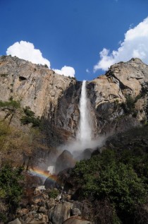 Rainbow at Bridalveil Fall Yosemite NP 