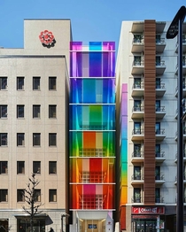 Rainbow building in Tokyo x