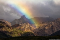 Rainbow in Denali National Park 
