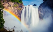 Rainbow Waterfall Snoqualmie Falls WA 