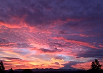 Rainier sunrise from Puyallup WA 