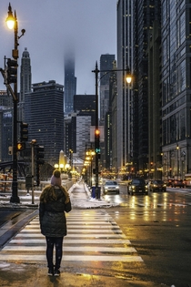 Rainy Chicago evening Nikon D with Nikkor mm