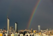 Rare rainbow in Abu Dhabi 