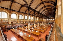 Reading Room in Sainte-Genevive Library Paris 