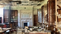 Recently explored the abandoned Westbury House in Hampshire UK Once a private estate then a prep school for boys Finally a care home until it was closed down suddenly in  after an inspection This is the former library Link in bio for more 