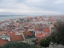 Red Roofs in Lisbon Portugal 