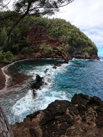 Red Sand Beach Cove - Maui Hawaii - 