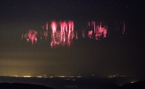 Red Sprites over the English Channel 