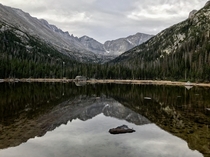 Reflection at Jewel Lake Rocky Mountain National Park 