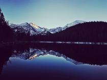 Reflection at Sunset  Bear Lake RMNP CO 