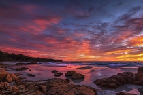 Reflections Castle Rock Beach Western Australia oc  x  davidashleyphotoscom