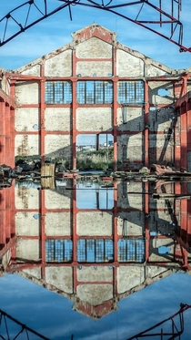 Reflections of the Past and Present Abandoned factory 