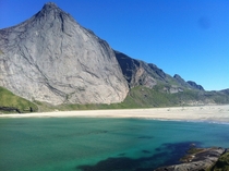 Remote beach in the Lofoten Islands 