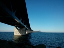resund Bridge between Sweden and Denmark 